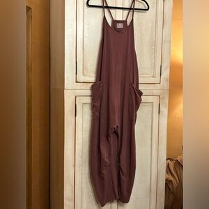 Free People Hot Shot Onesie in Pomegranate Size Large